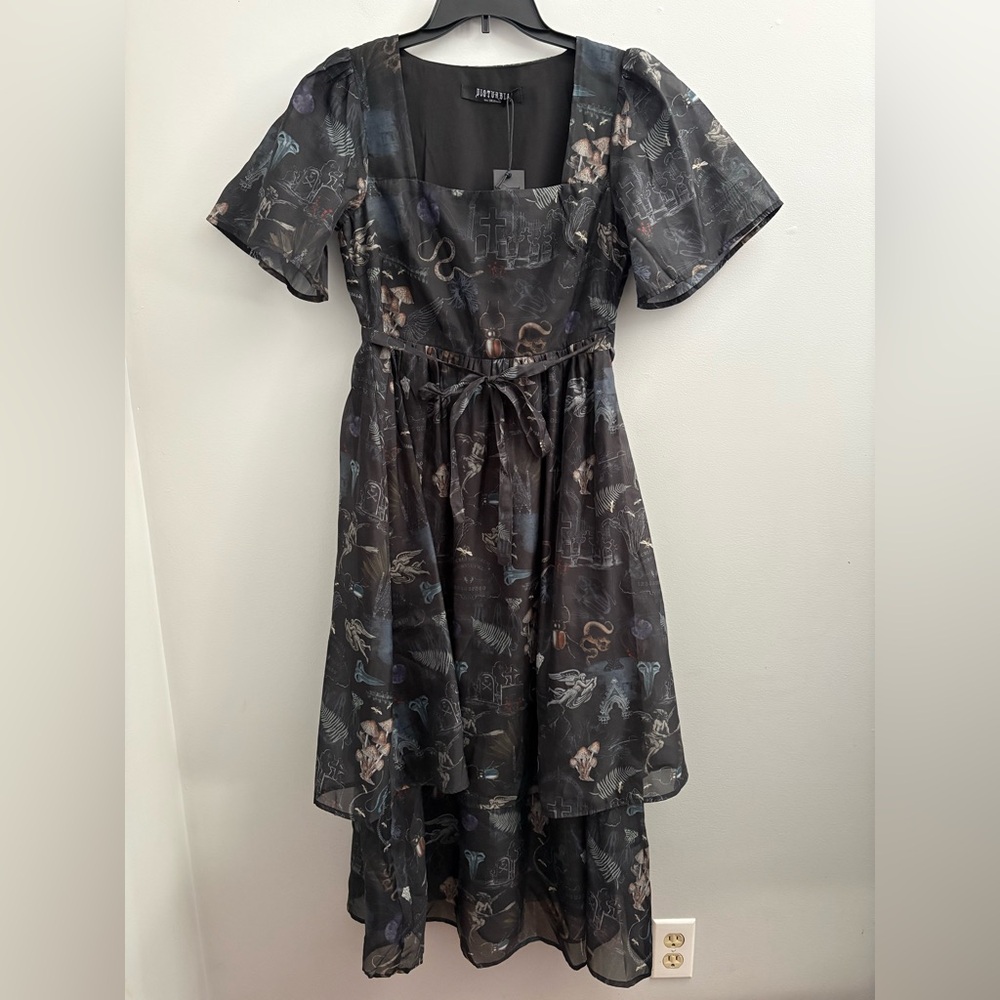 Maudeline Victoriana Organza Midaxi Dress Sz 6 – Romantic, Ethereal Layers - Picture 2 of 7